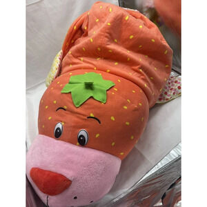 Flip A Zoo Jumbo 30" Reversible Stuffed Animal Orange Pop Penguin Strawberry